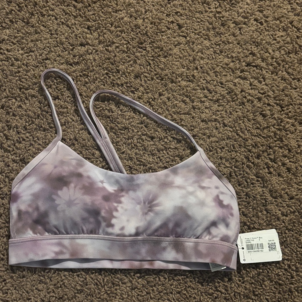 Purple Tie-Dye Sports Bra lululemon